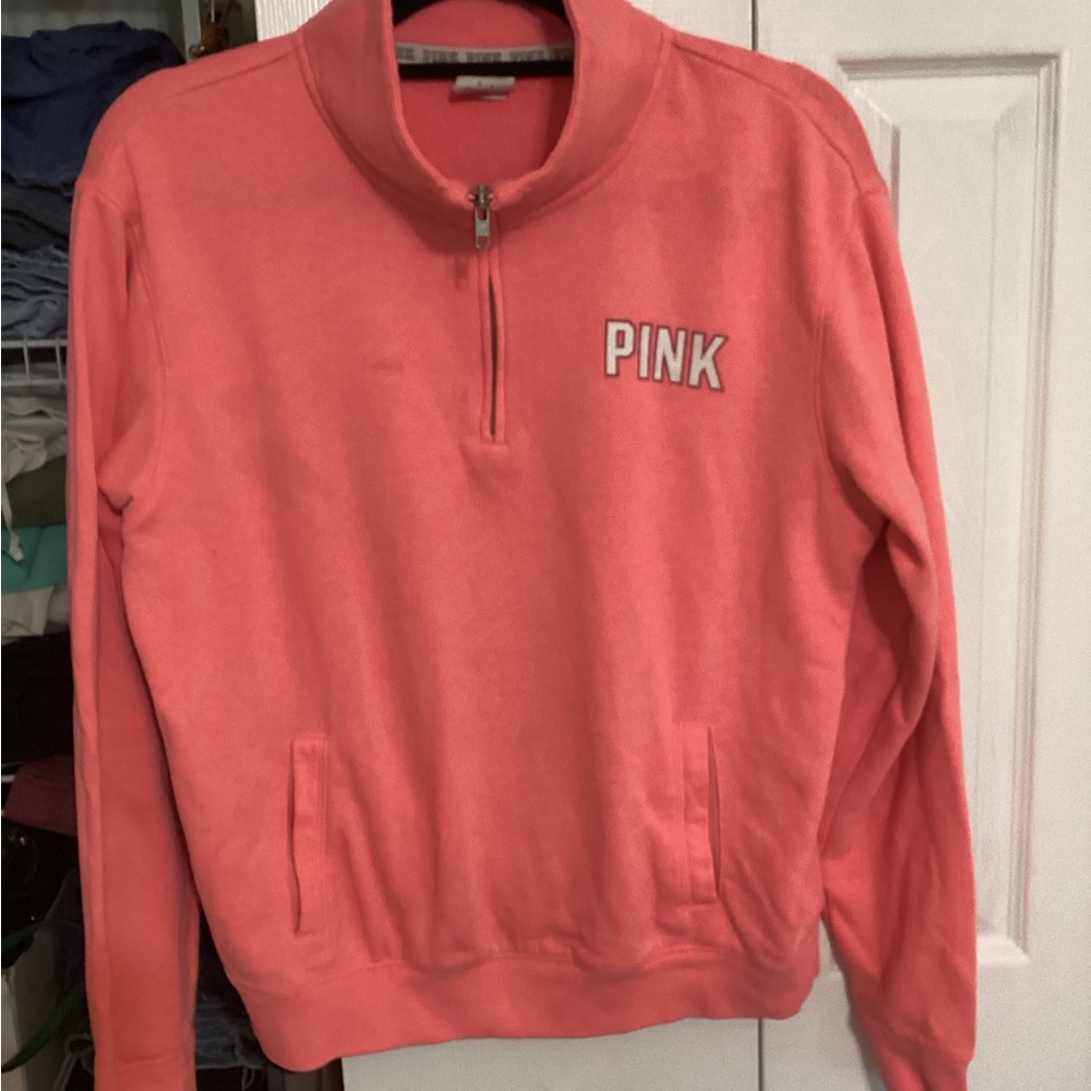 PINK Victoria's Secret Coral Crewneck Sweatshirt
